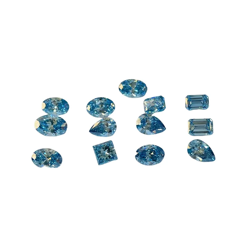 Lab-grown diamond CVD shaped color diamond naked stone carat artificial color diamond