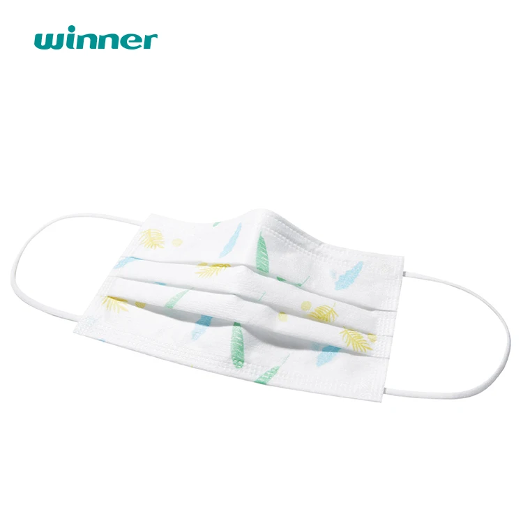 Surgical Face mask printing cute Mask ASTM F2100 Level 2 No.K certificate printing face mask