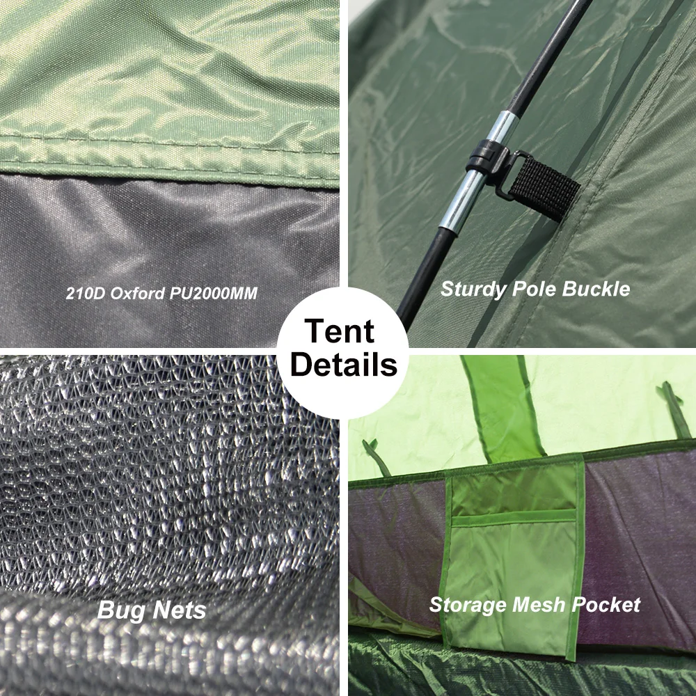 Green Pickup tent roof tent marqueet tenda waterproof carpas car rear awning camping supplies folding custom foldable