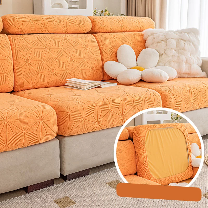 Jacquard Soft Sofa Pillow Cover Seat Cushion  Slipcover Sofa Cover For Home Protect
