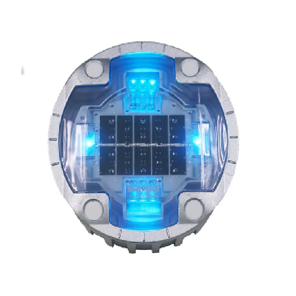 aluminum  Flashing 6 High Brightness  led solar powered dock light