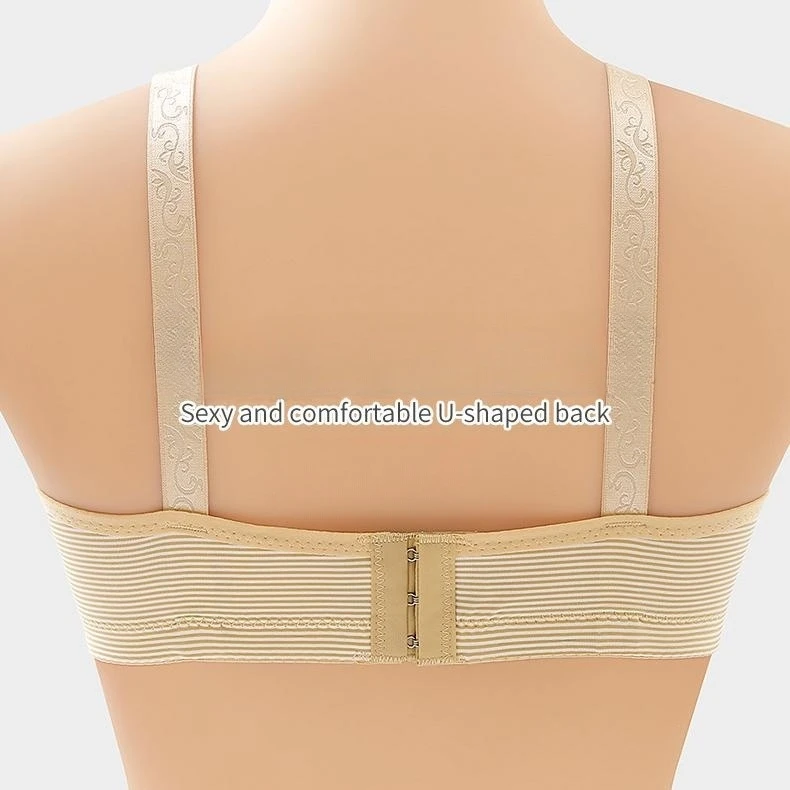 New Thin Striped Women Bra Sparkly Rhinestones Wireless Underwear Push Up Female Plus Size Bras Fashion