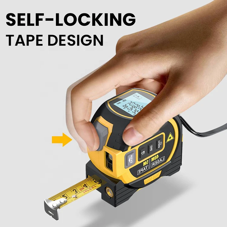China manufacturer wholesale 3 in 1 Multifunction laser tape measure digital tape measure