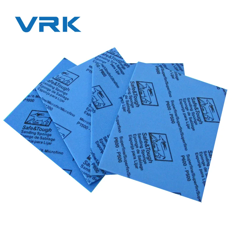 custom p320 1500 grid 220 grit water proof rectangular abrasive soft sponge sandpaper flexible hand sanding block
