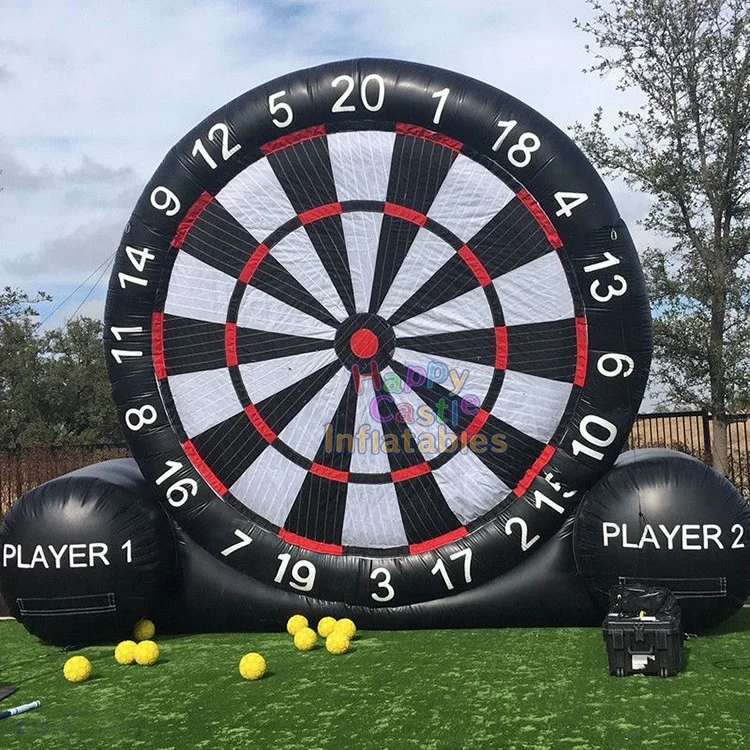 Cheap price 3mH,4mH or customized size outdoor inflatable  soccer dart board games  for sale