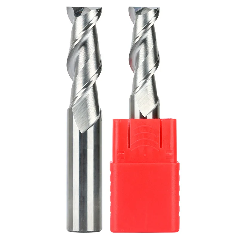 BKEA долговечная плоская Концевая фреза HRC 55 из карбида вольфрама с 2 канавками для алюминия и меди