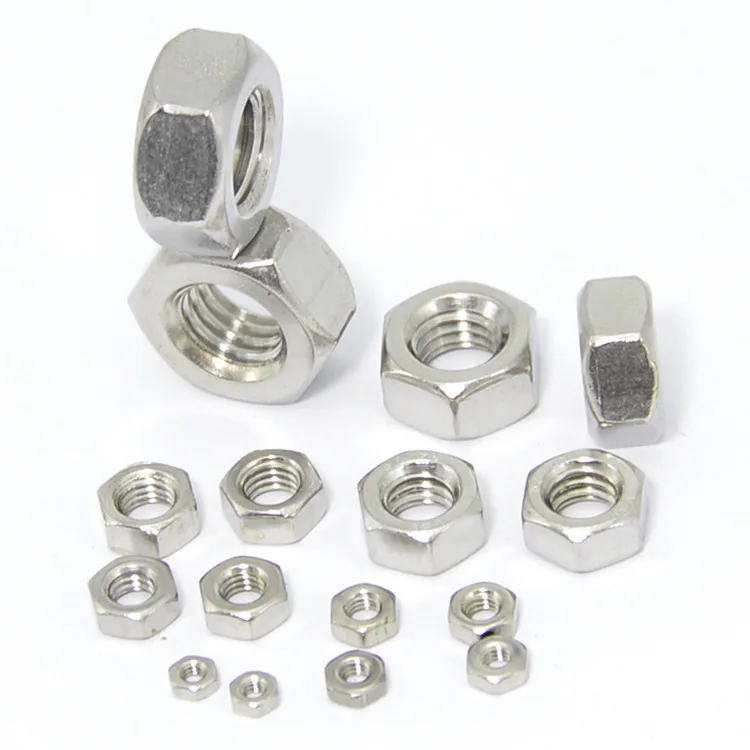China factory metal hex nut m16 slotted hex nut manufacture of stainless steel