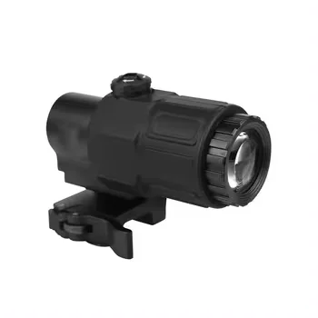 G33 3X Magnifier with Flip-to-Side Quick Detachable QD Mount for Holographic 558 Red Dot Sight Sight Scope