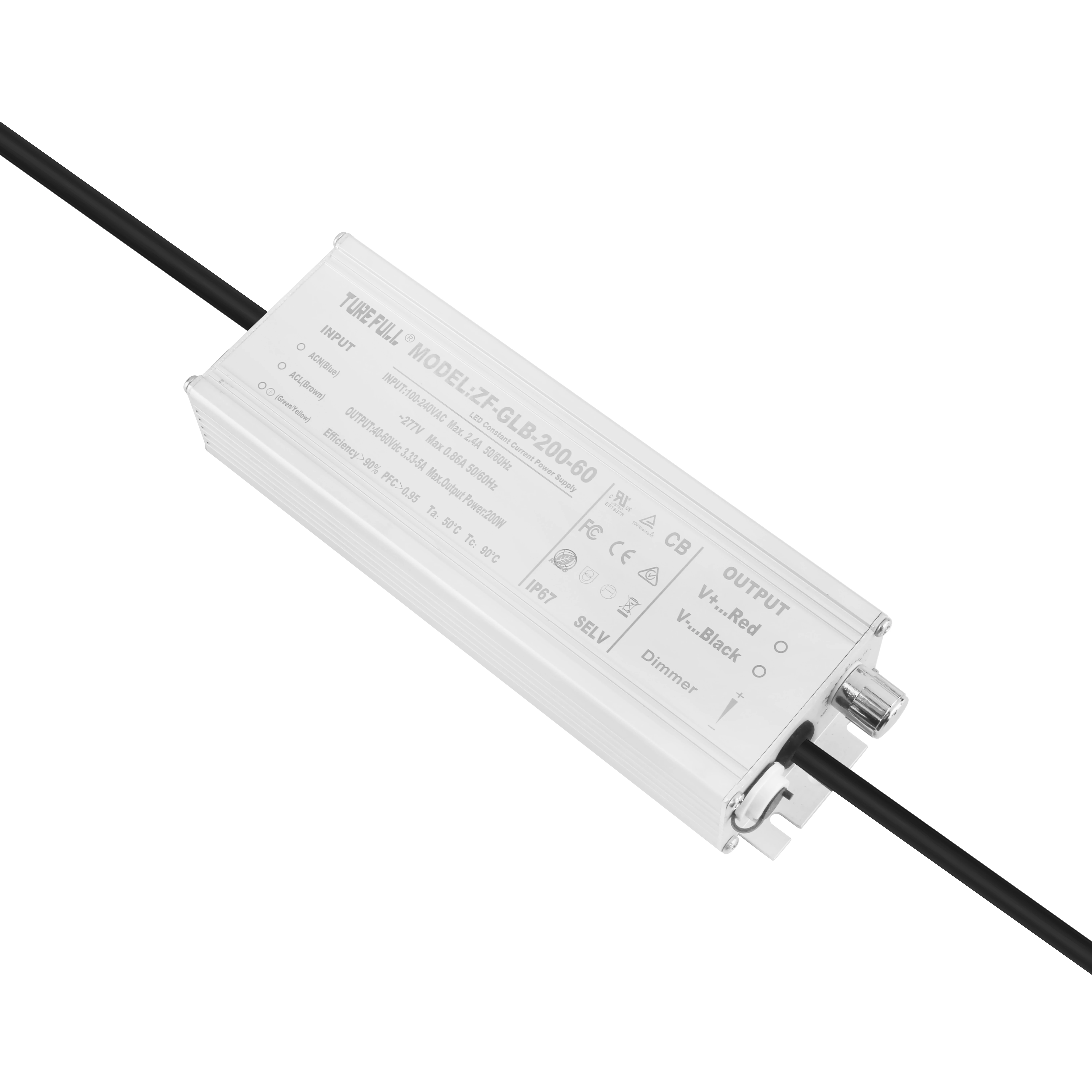 Wholesale IP67 Waterproof LED Switching Power Supply Dual AC Output 12V 24V 100w 200w 300w LED Driver