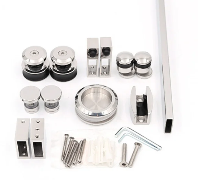 Glass Sliding Shower Door Hardware, Sliding Door Fitting for 8 12mm  thickness glass shower room