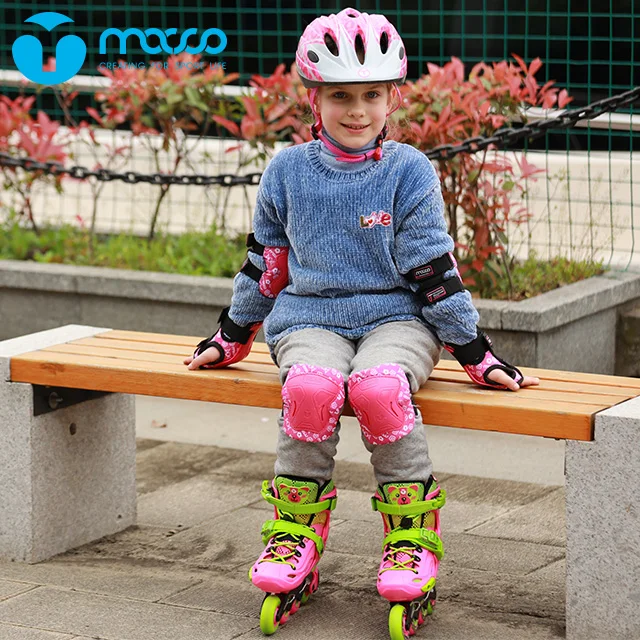 Регулируемые детские роликовые коньки macco MC5 blue