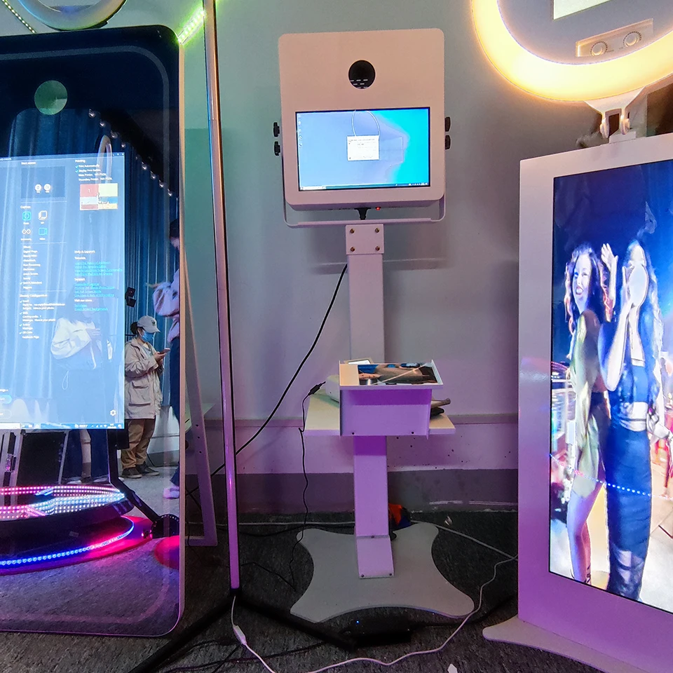 Wholesale Customized Magic Mirror Photo Booth Con Camara for Wedding Party Used Beauty Mirror Photo Booth