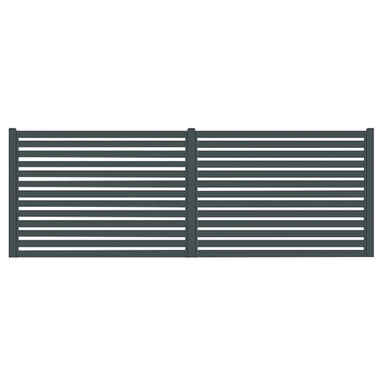 Long Warranties Bordered Strip Fence Colour Aluminum Fencing Black 5ft 4ft DIY Metal Fence For Houses