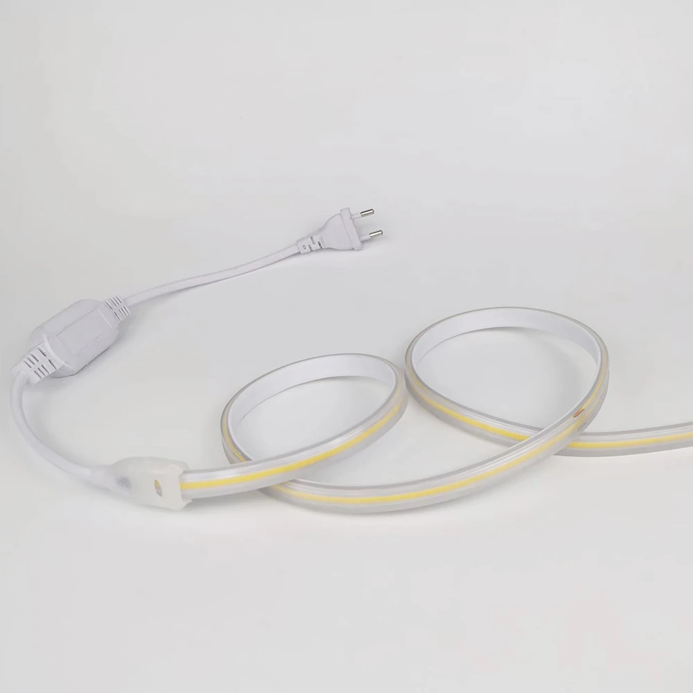 IP65 водонепроницаемая гибкая светодиодная лента 220v Cinta Led 110v Cob Light CE ROHS 50 м 100 настраиваемые Светодиодные полосы высокого напряжения