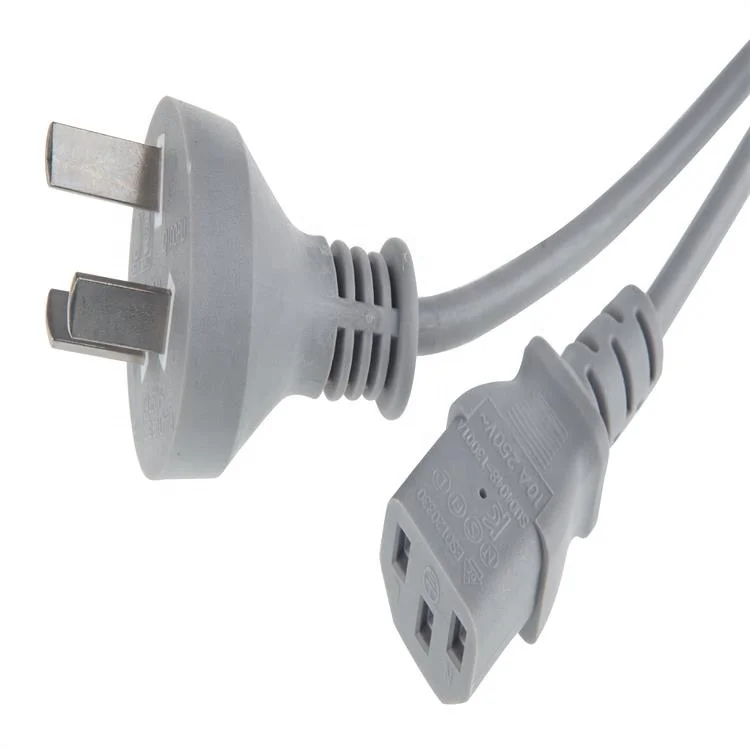 New Design IRAM 2073 approved D11 250V 10A Argentina 3 core plug power cable