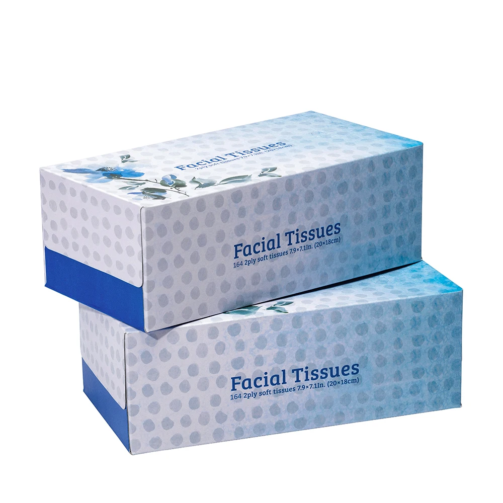 Comfortable soft z fold paper towels high quality 2ply soft pack box facial tissue