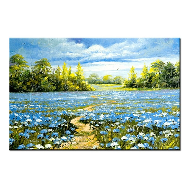 
Spring Landscape Beautiful Abstract Oil Painting Art Modern Home Wall Decor Paintings 