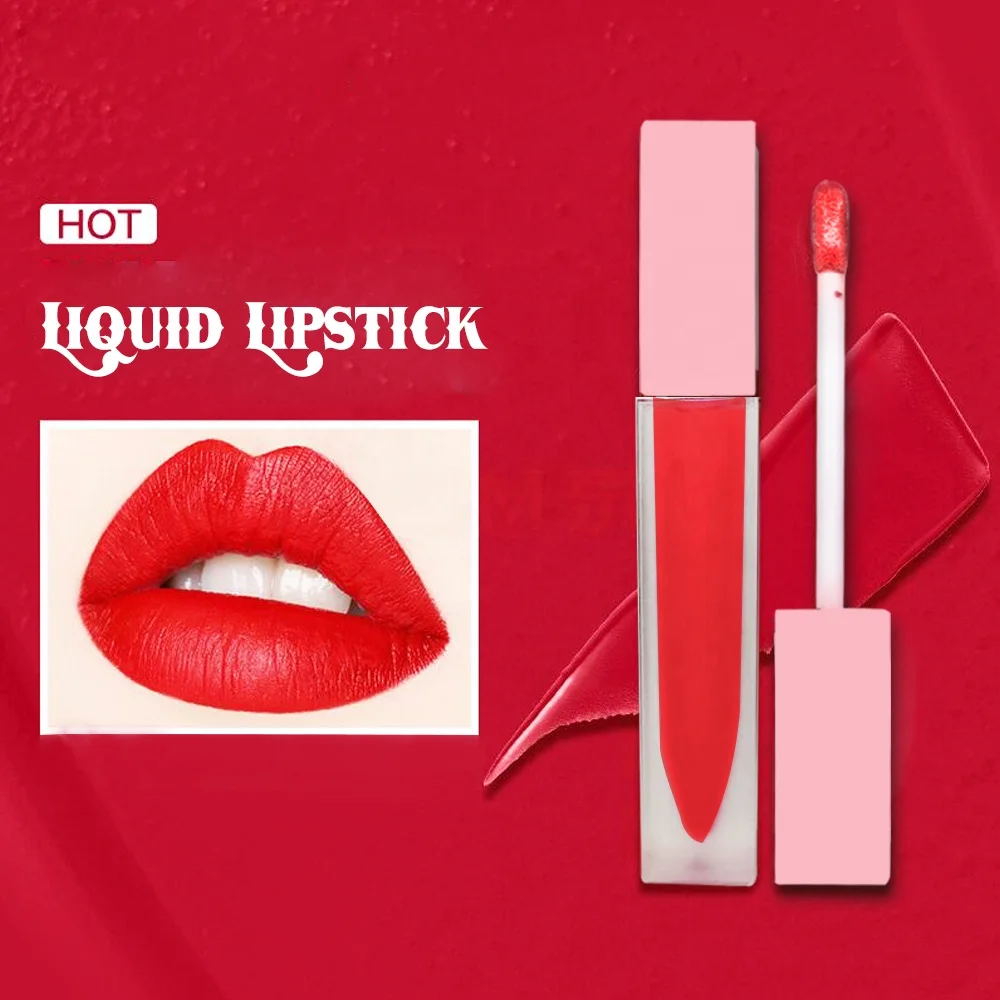 2024 Best Selling Liquid Lipstick Matte Waterproof Long Lasting Matte High Pigment Vegan Liquid Lipstick with Low MOQ