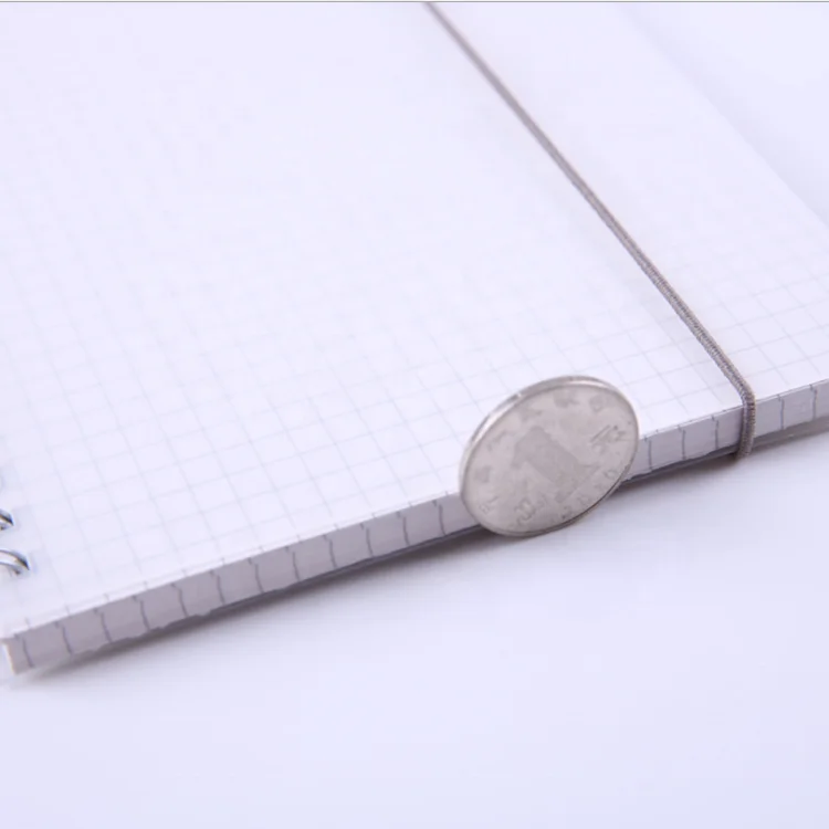 Cheap stock A5 student PP cover white binder spiral notebook