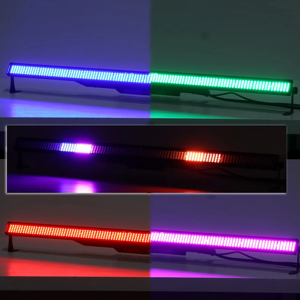 480 3in1 SMT LED Stage Dimmable Wall Washer Lights Color Changing DJ Light Bar Control Uplight Wedding Party Stage Lighting
