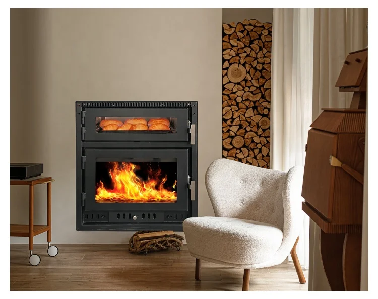 Wood Burning Fireplace With Oven Wood Stove