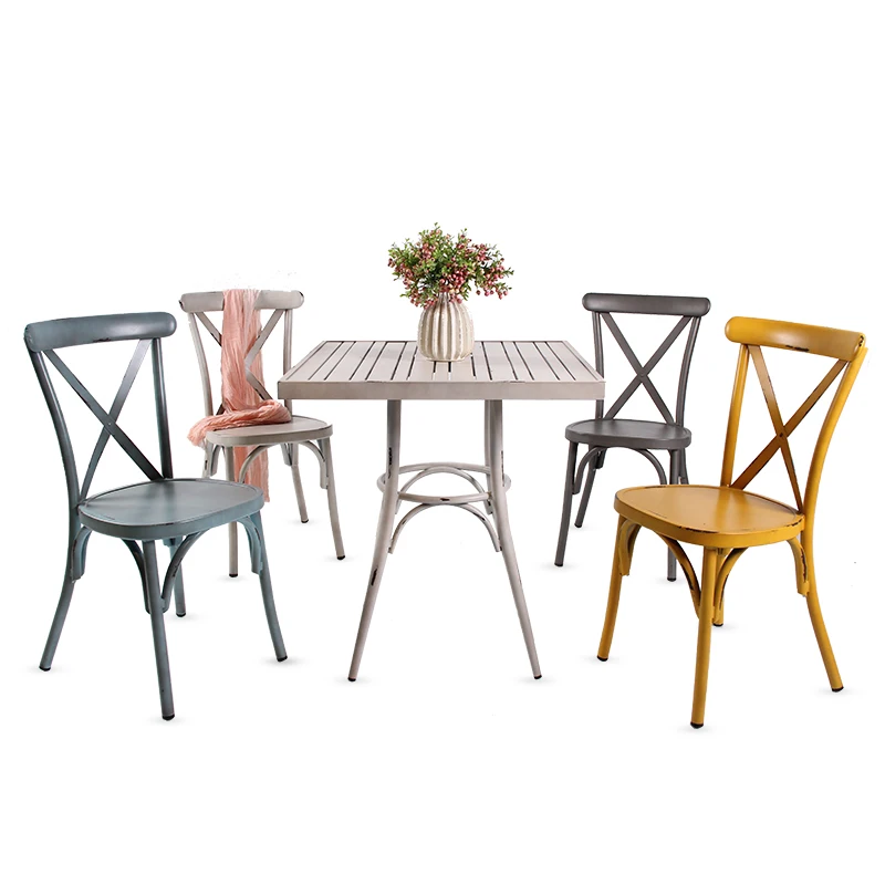 Оптовая продажа, свадебная комфортная Обеденная Мебель, уличный обеденный набор во французском стиле, стул в форме яйца