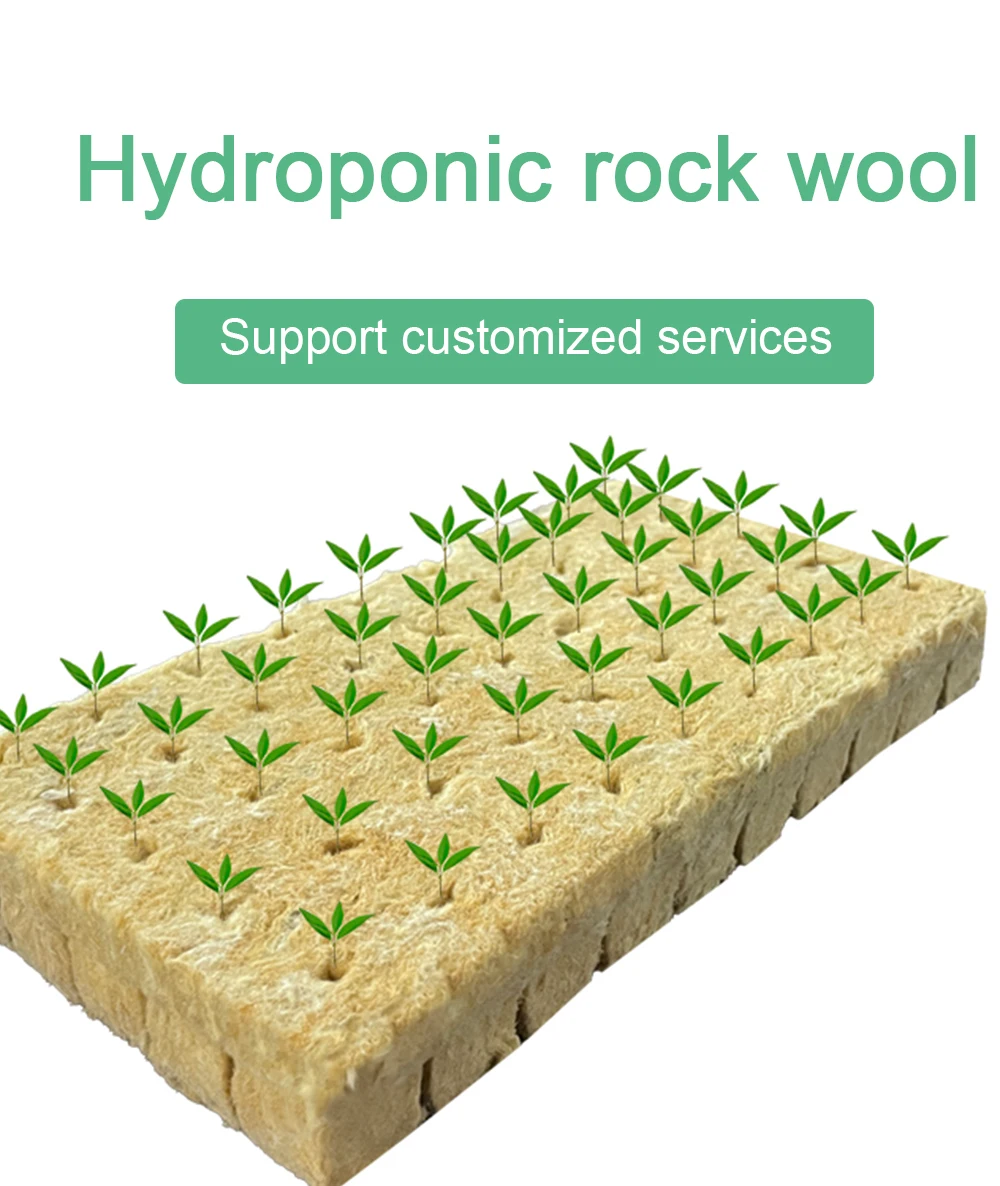 Agriculture Use Rock Wool Cube For Lettuce Agricultural Greenhouse Rock Mineral Wool Hydroponic Wool Rock