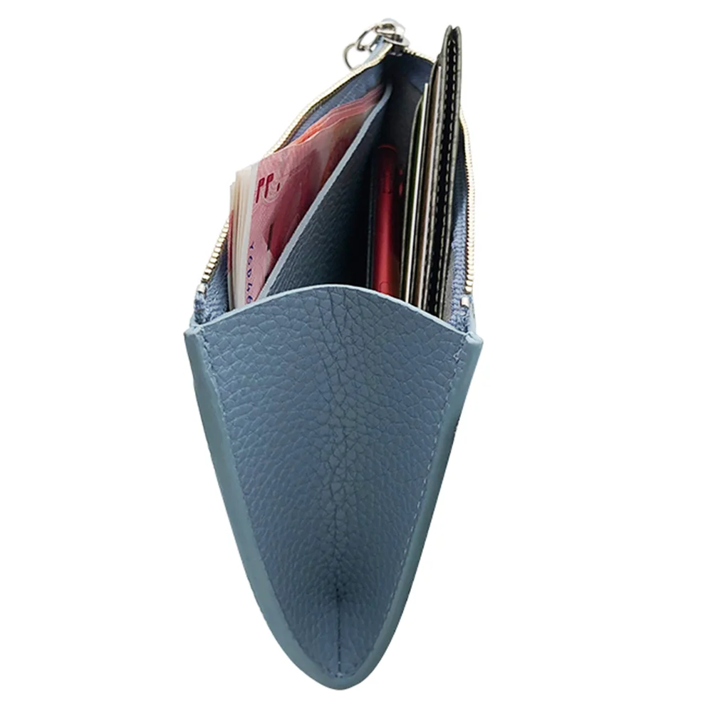 New Style Portable Short PU Fashion Leather Card Holder, Card Case Coin Purse Zipper Card Holder Leather Wallet Wholesale