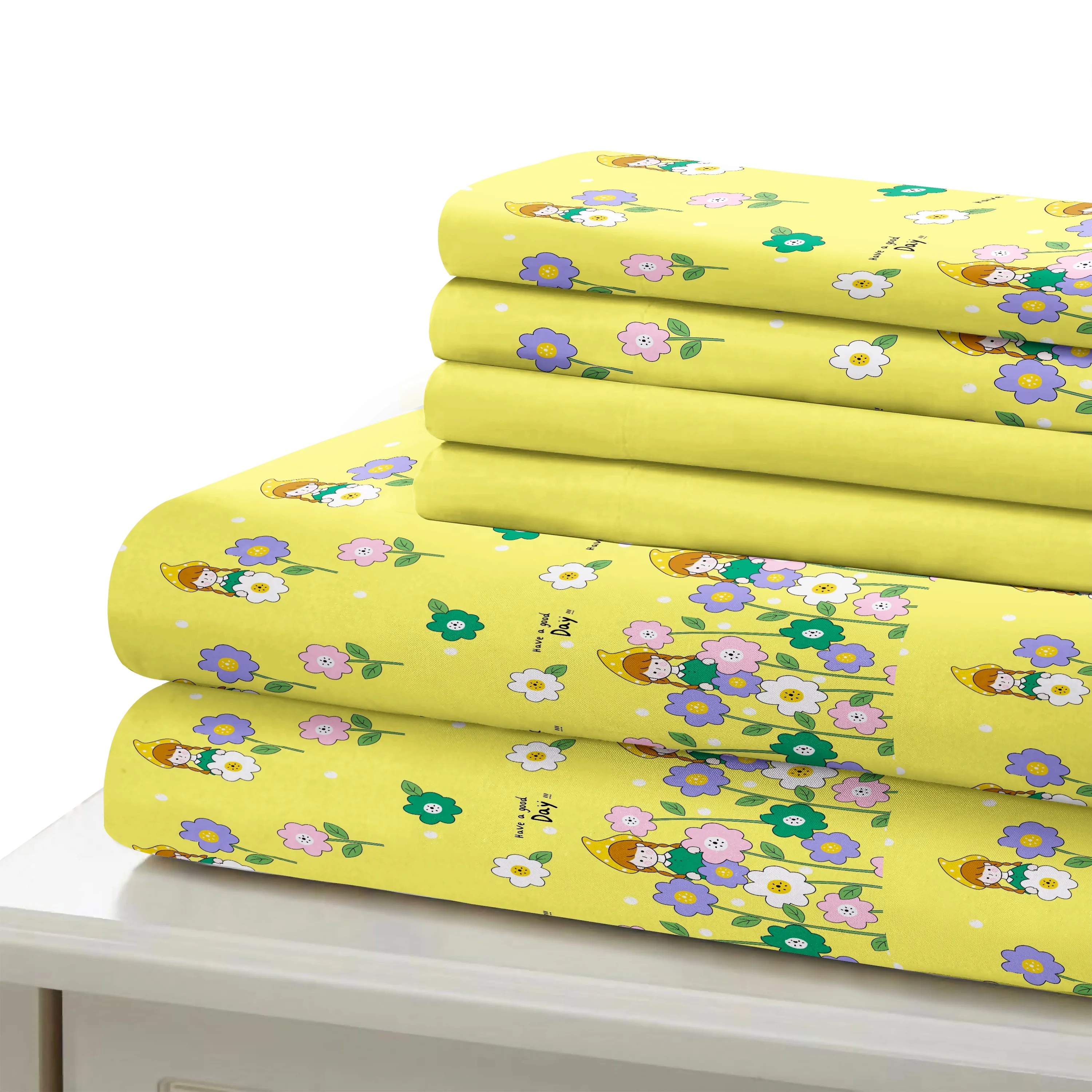 Multi-colors of 100% polyester microfiber disperse printing bedsheet fabric