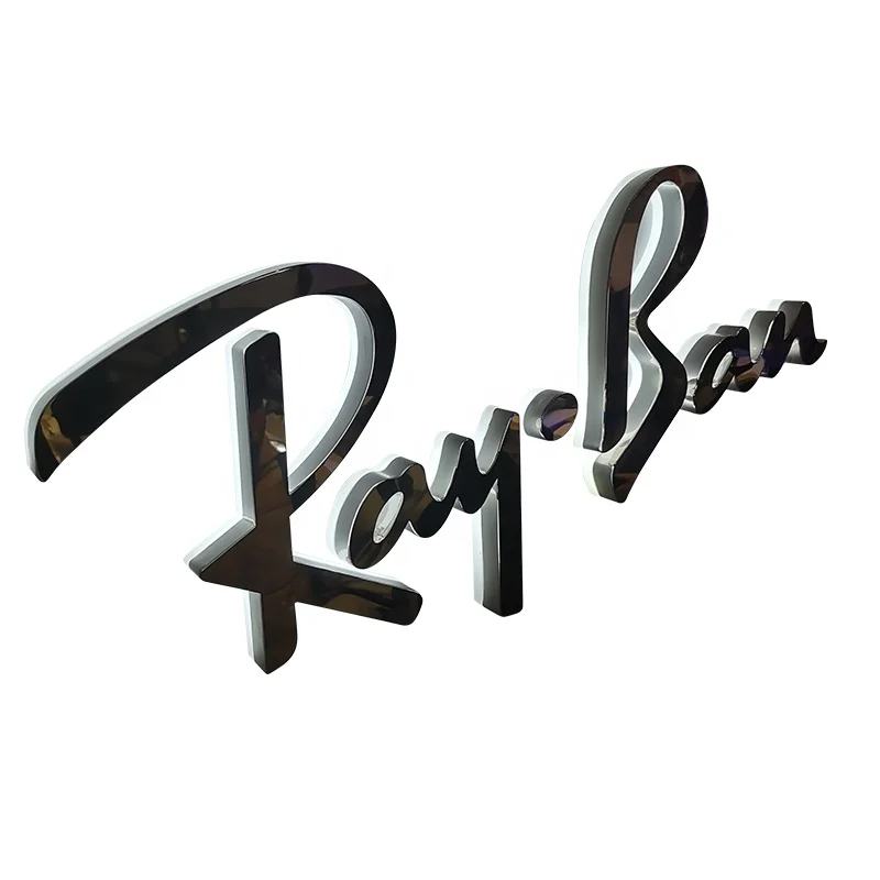 Laser Cut Customized logo Led Lighting Acrylic Sign Box Plexiglass Advertising Light