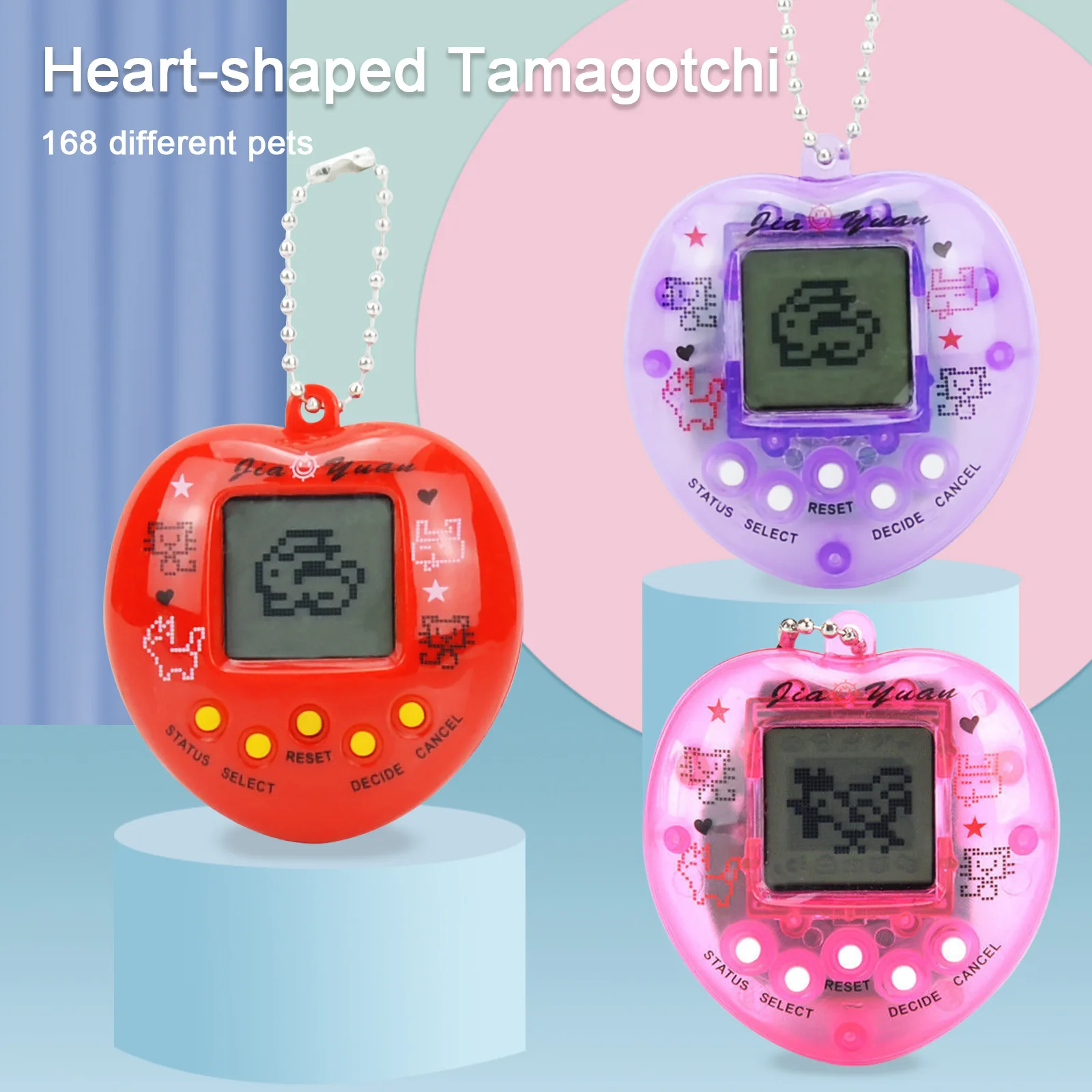 168 in 1 Electronic Handheld Custom Virtual Pet Tamagochis A Color Original Pix on Toy Tamagochi Electronic Pets, Tamagochi Egg
