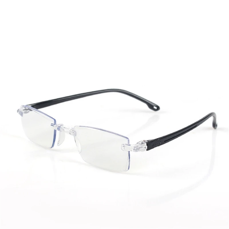 Fashion Trimming Elegant Glasses Rimless Men Woman Anti Blue Light Reading Glasses H1198