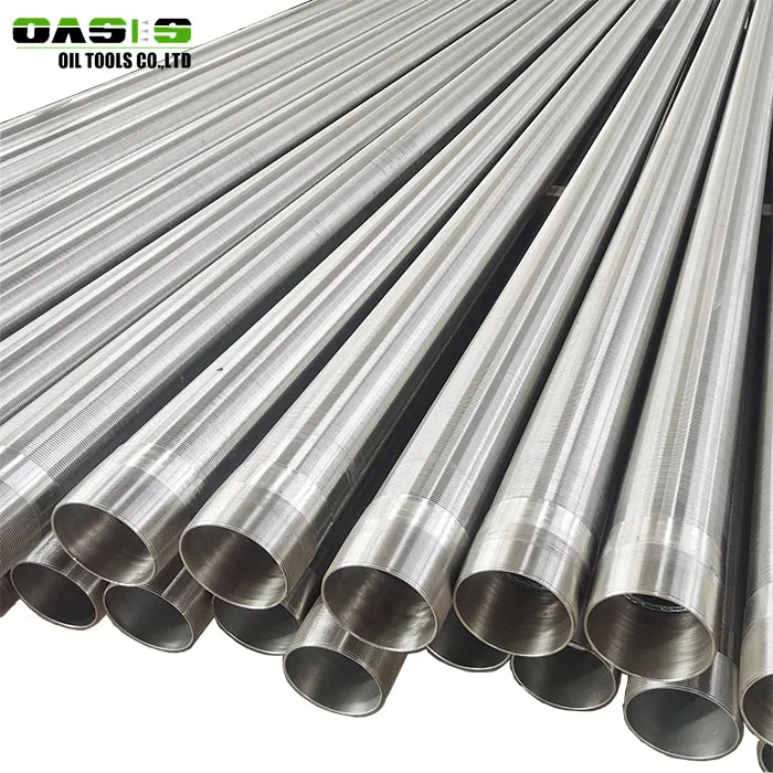 API STC thread end wire wrapped continuous slot Johnson water well screens pipe