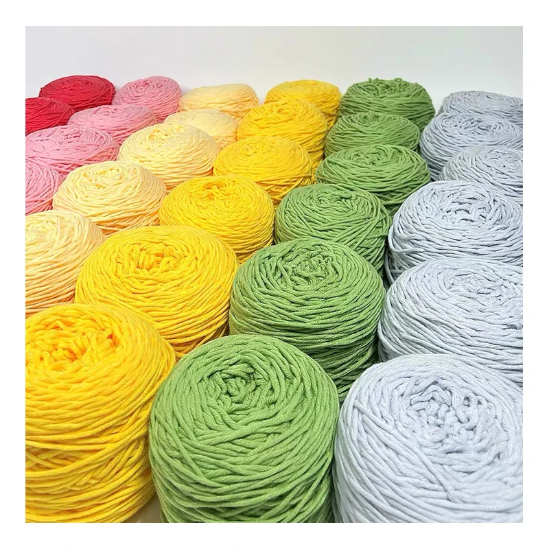 Wholesale acrylic wool yarn cone 400g 3mm 8ply milk cotton yarn Rugs and Carpet Tufting Acrylic Yarn for Tufting Gun