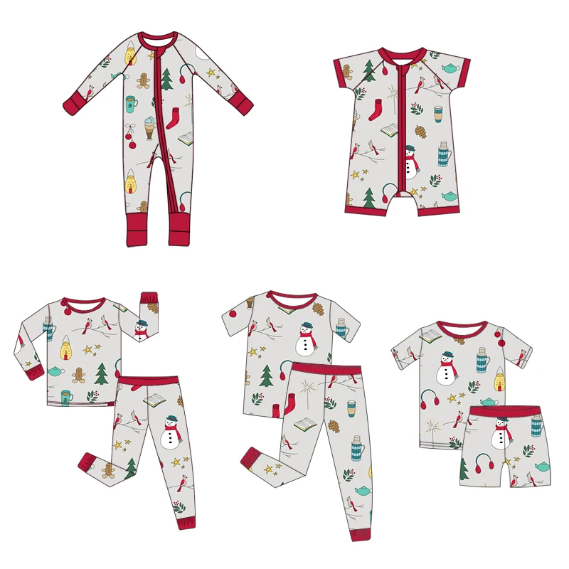 Happy Luoka Customized Long Sleeves Bamboo Rompers With Logo Hot Sale Soft Material Baby Pajamas