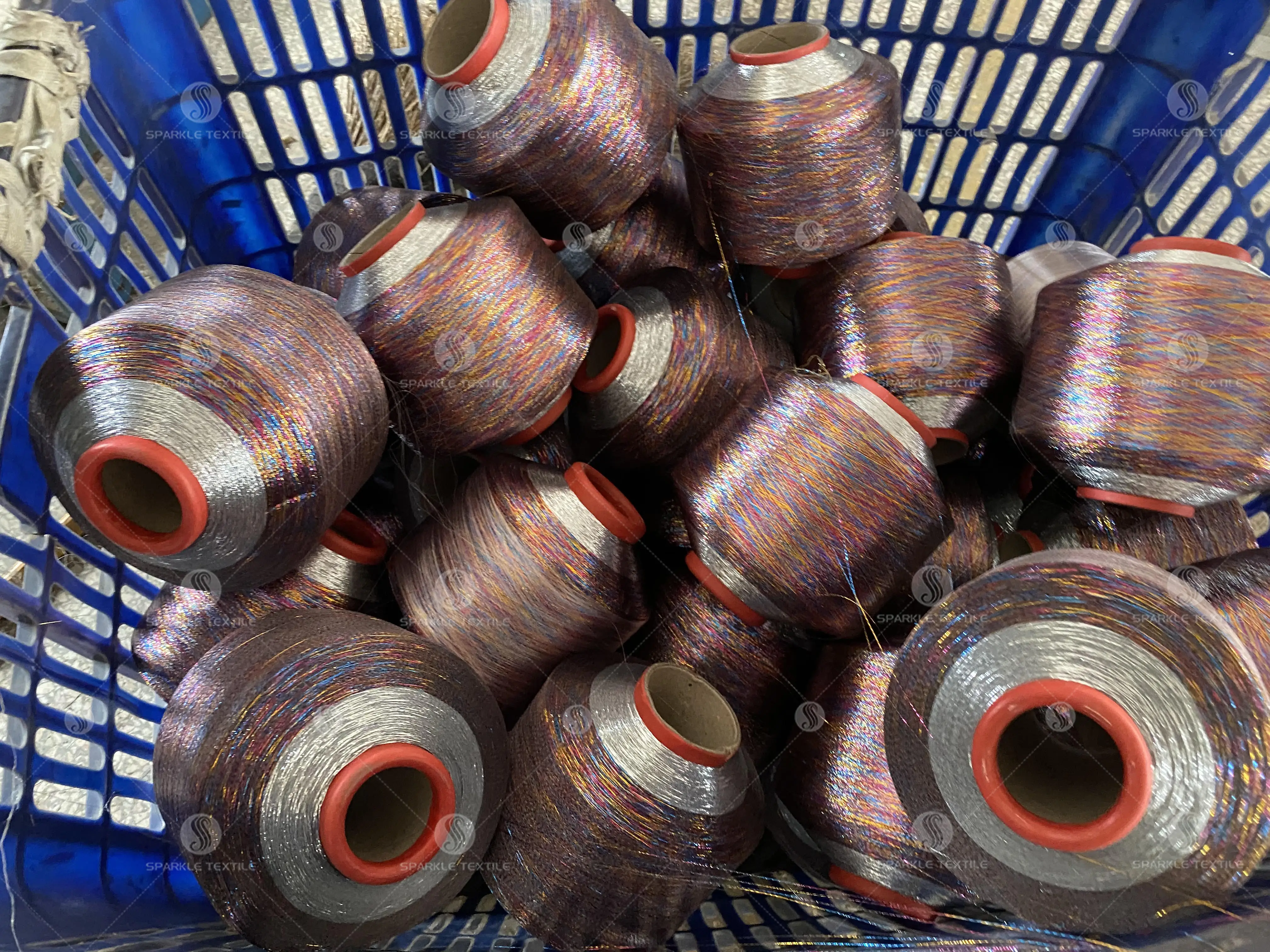 Dongyang Factory Direct Supply Low MOQ Quantity For Knitting Lurex Yarn silver yarn MX Type Metallic Yarn