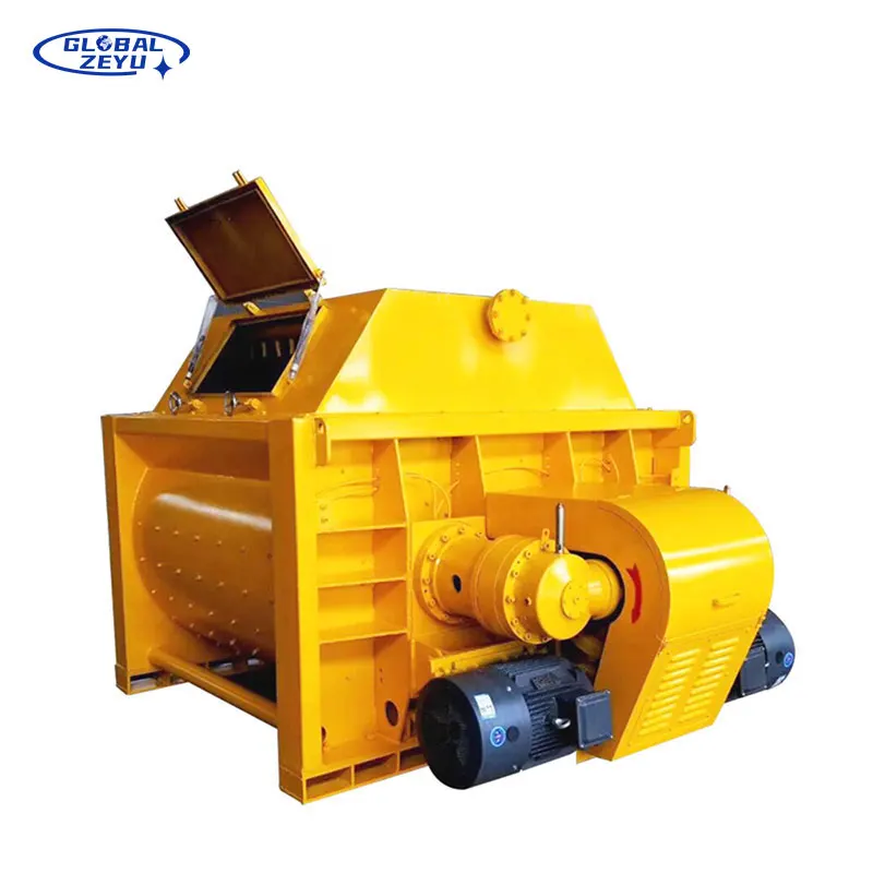 Factory Manufacture 0.5 Cubic Meter Concrete Mixer Fully Automatic Control System JS500 Dual Axis Forced Concrete Mixer
