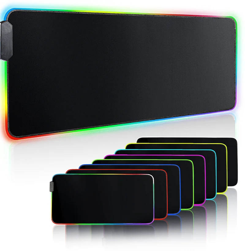 Customized Design Printed RGB Glowing extended XXL Sublimation Gaming Mouse Pad Desk Mat