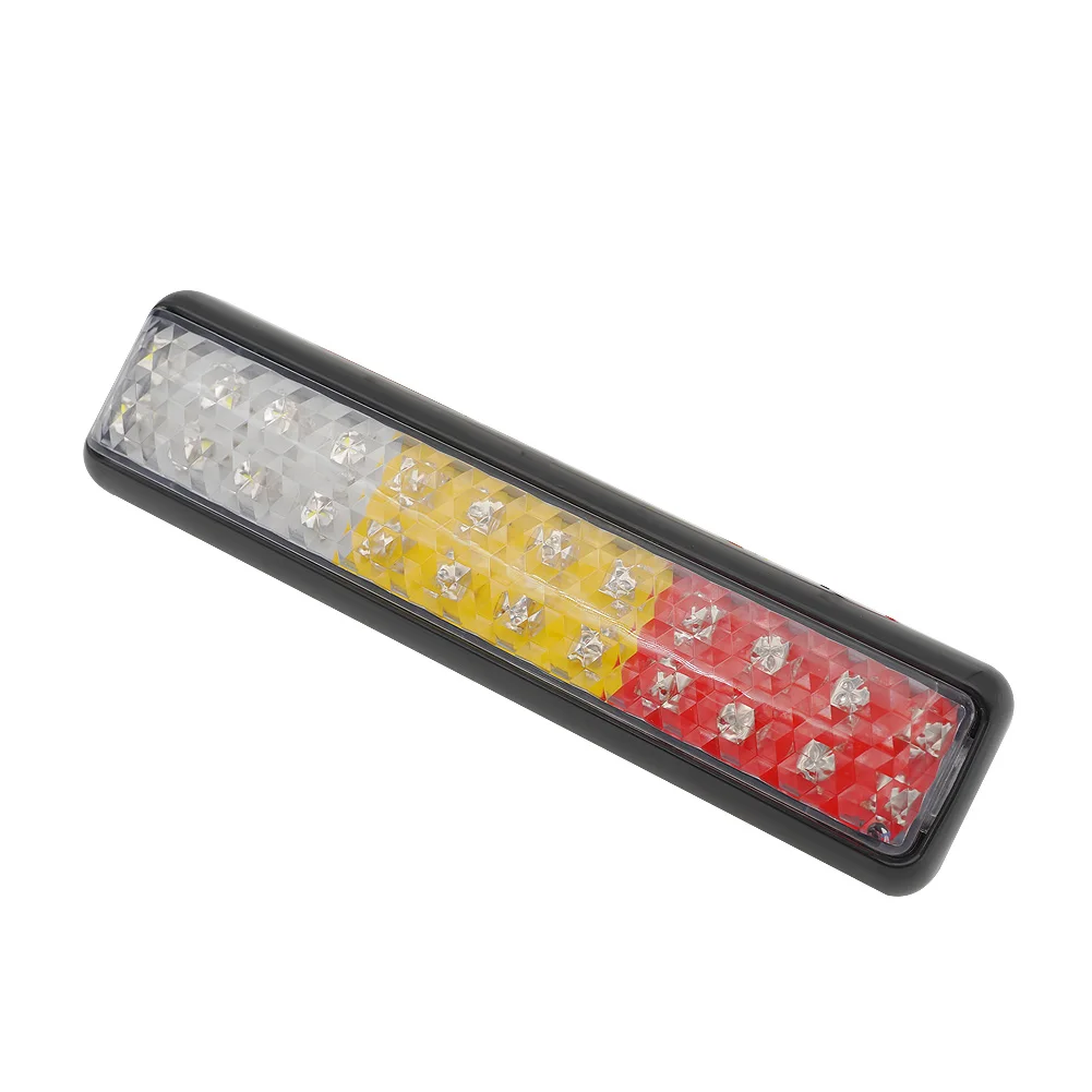 (DC12-24V)24LED three-color rectangular truck spot turn signal tail lamp trailer rear light