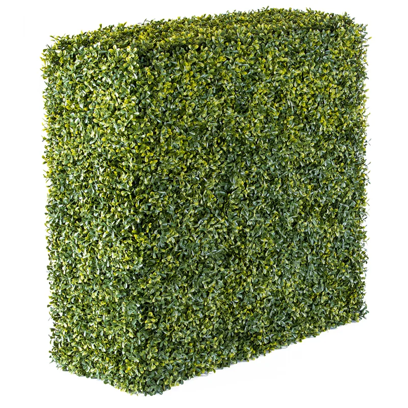 anti-UV Plastic Pvc Garden outdoor Fence Faux Boxwood Artificial leaves Hedges Panels wall for decoration