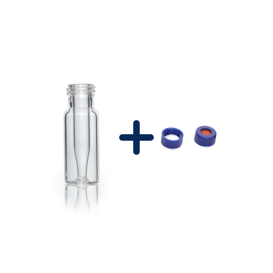 Hamag high recovery insert vial and cap with septa