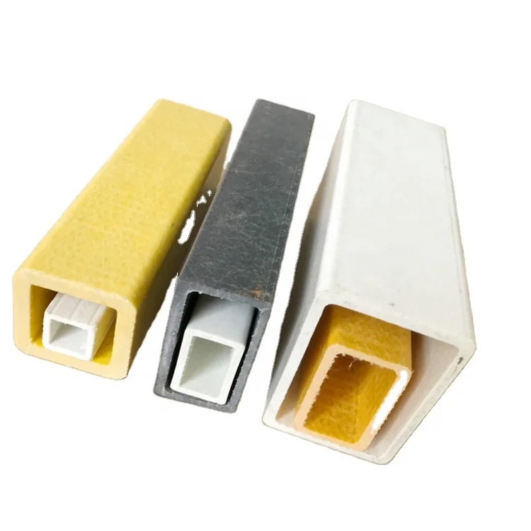 Pultruded композитные трубы прямоугольного сечения из стекловолокна пластиковые прямоугольные рукоятью