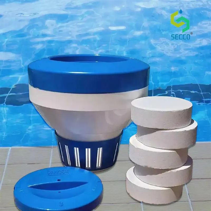 Automatic chemical powder dispenser swimming pool stabilizer chlorine tablet dispenser joyin floating chlorine dispenser