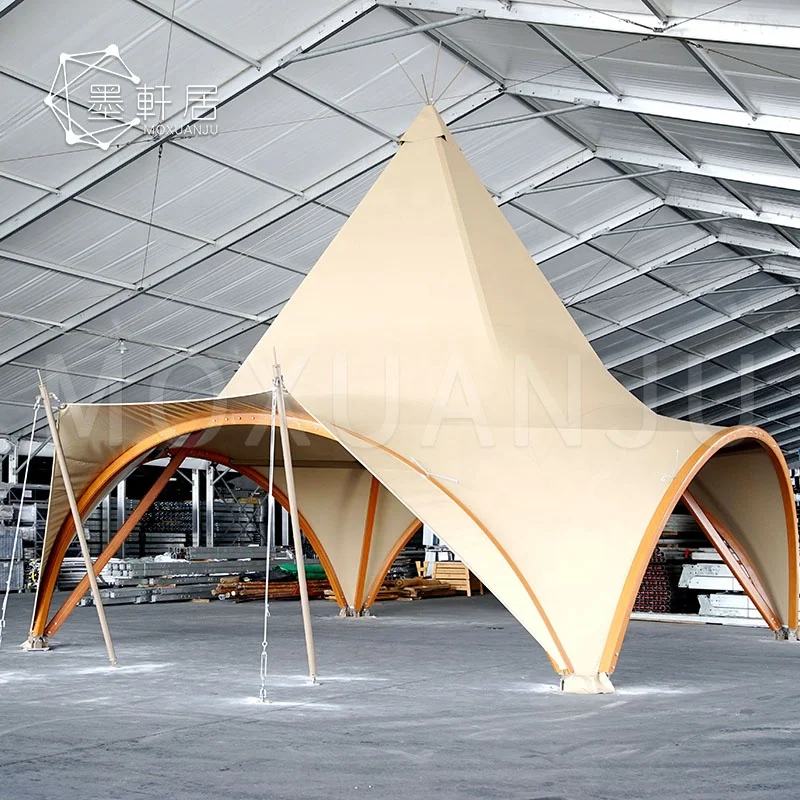 Outdoor Pyramid Teepee Tipi Indian Yurt Glamping Wedding Party Tent for Sale