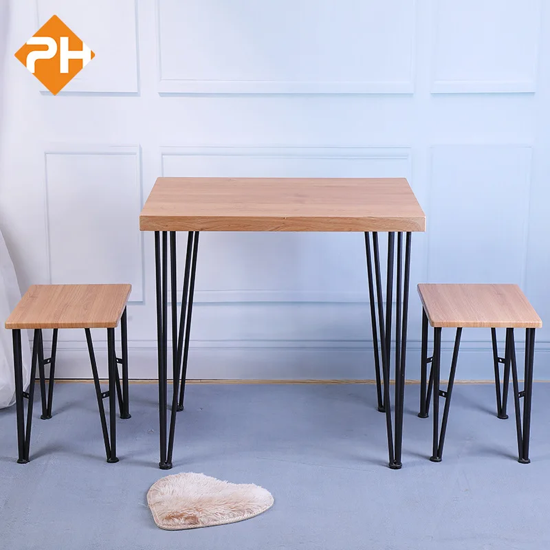 Mdf Steel High Quality Dining Room Furniture Table Chair Restaurant Home Dining Table With Chair