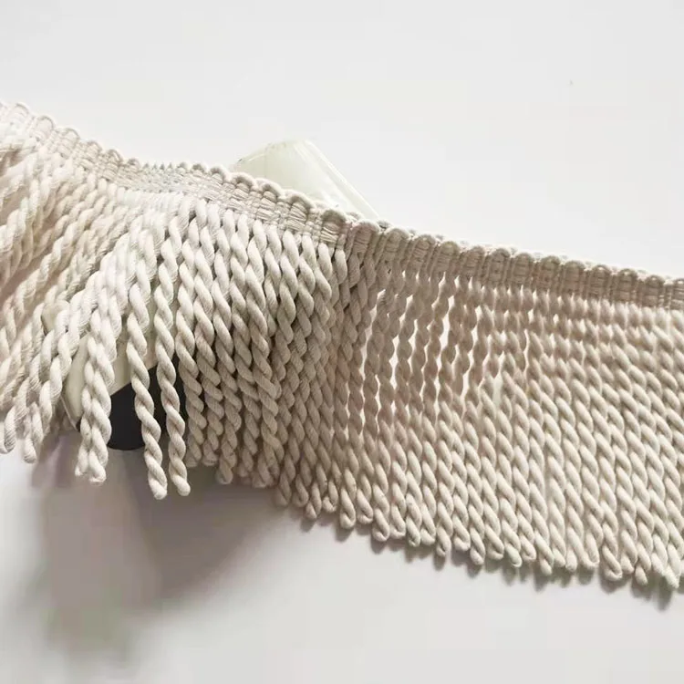 Outdoor beach umbrellas decorative  accessories 15CM Cotton double edge  Beach umbrellas tassel  fringe trim