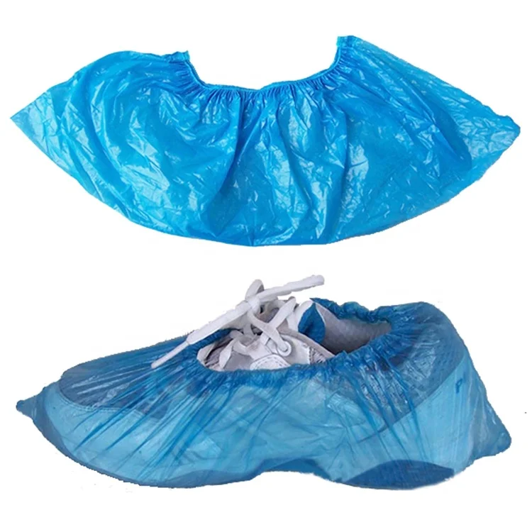 Disposable Waterproof  Plastic PE  Shoe Cover