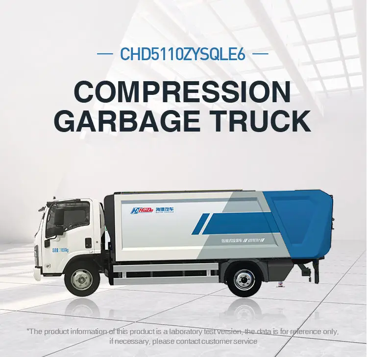 Heavy  Duty Garbage Compactor Truck diesel fuel garbage compactor truck waste bin cleaning truck garbage transportation