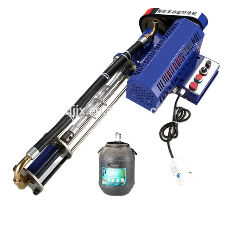 Multi-functional putty powder cement mortar spray machine with various spray gun heads handheld real stone spray machine