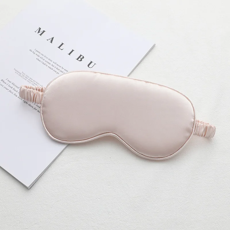 China factory customised logo wholesale super soft silk sleep eye mask sleeping eyemask